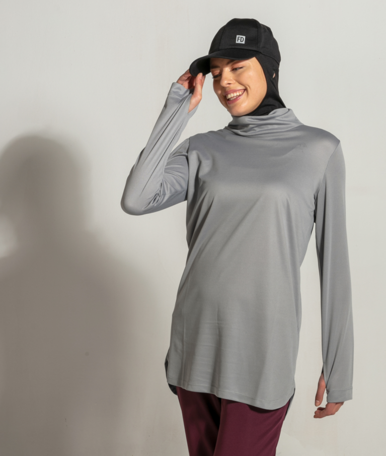 Tunique Sport a Col Gris Ladyzaz