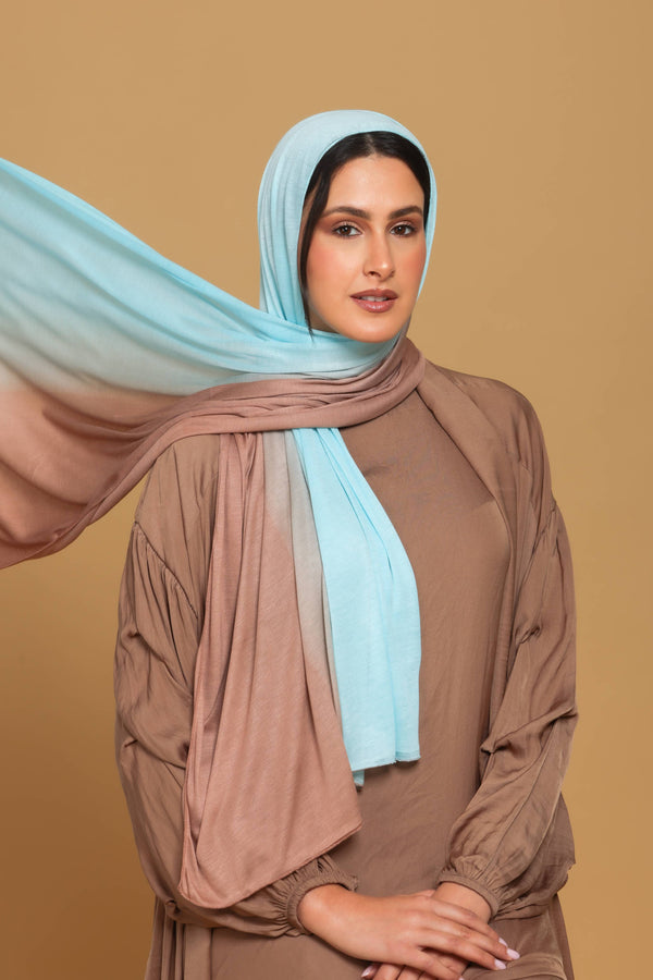 Gradient - Light Blue/ Brown