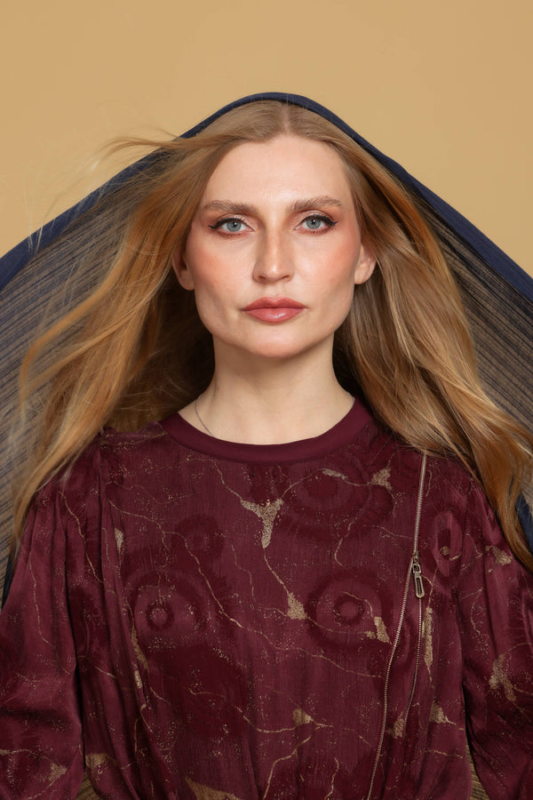 Scarf Chiffon - Navy Blue