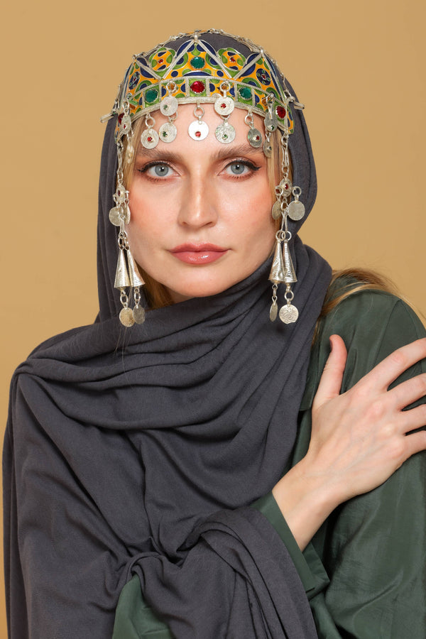 Cotton Kashmiri - Mouse Gray