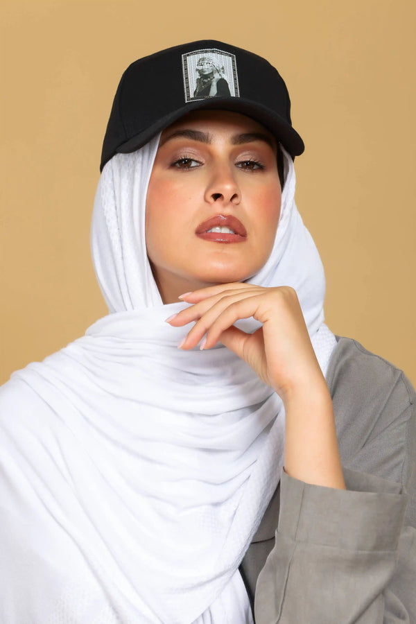 Cotton Premium Checked - White