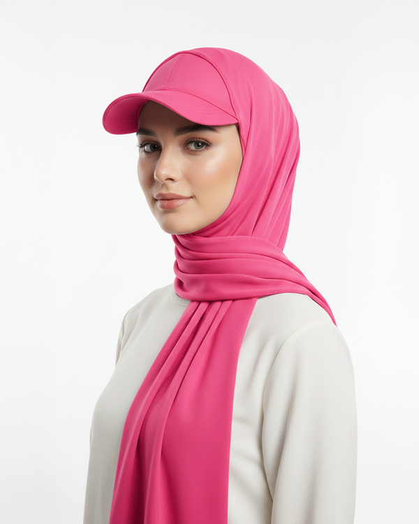 Cap Scarf - Pink Fuchsia