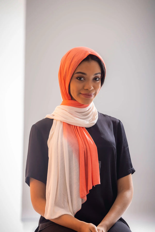 Gradient - Light Orange / White