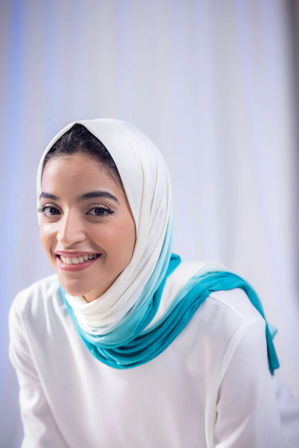 Gradient - Turquoise / White