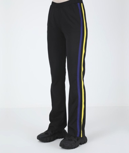 Pantalon Sport Rayé Bleu Jaune